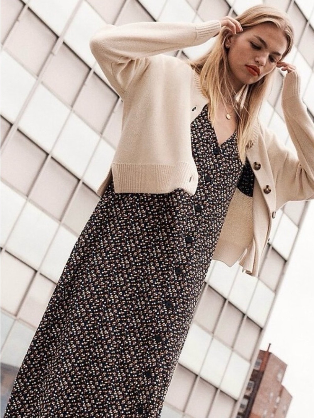 Madewell Floral Button-Front Dress